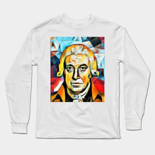 James Watt Abstract Portrait | James Watt Artwork 2 Long Sleeve T-Shirt